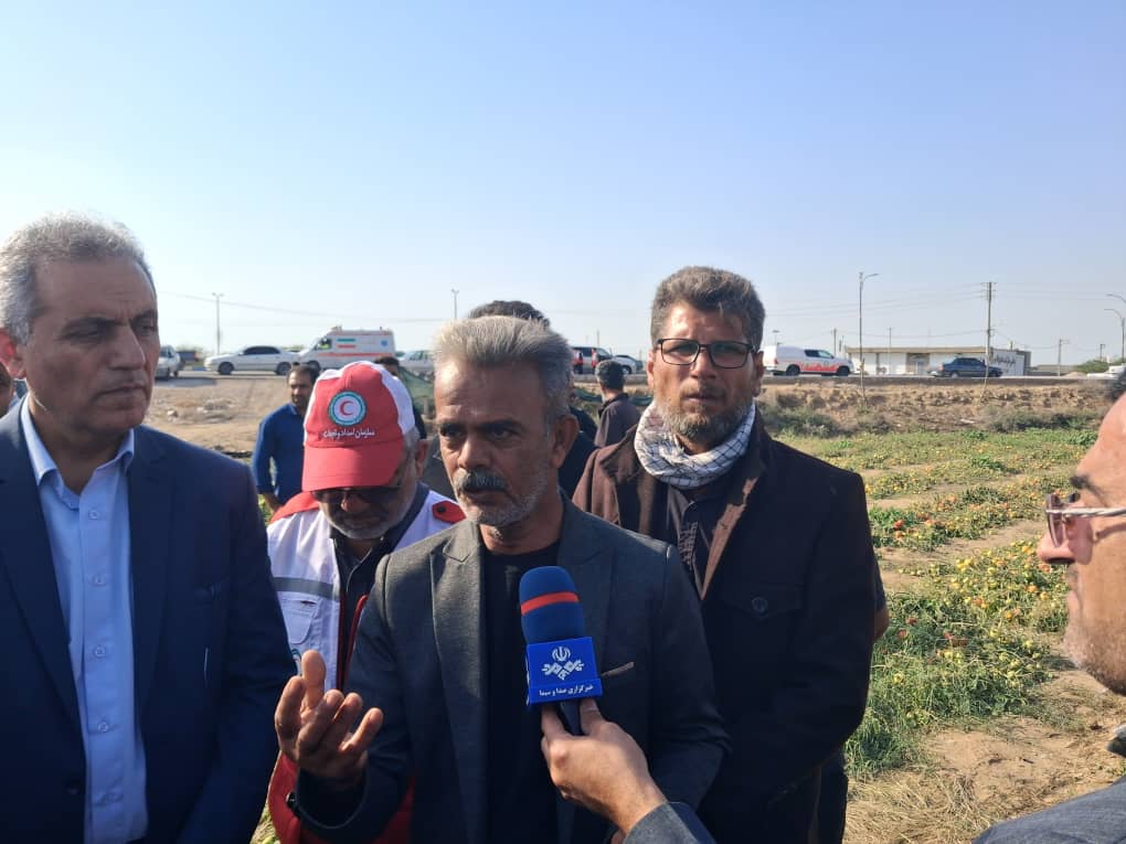بررسی مشکلات کشاورزان آسیب‌دیده سیل اخیر در جنوب استان بوشهر