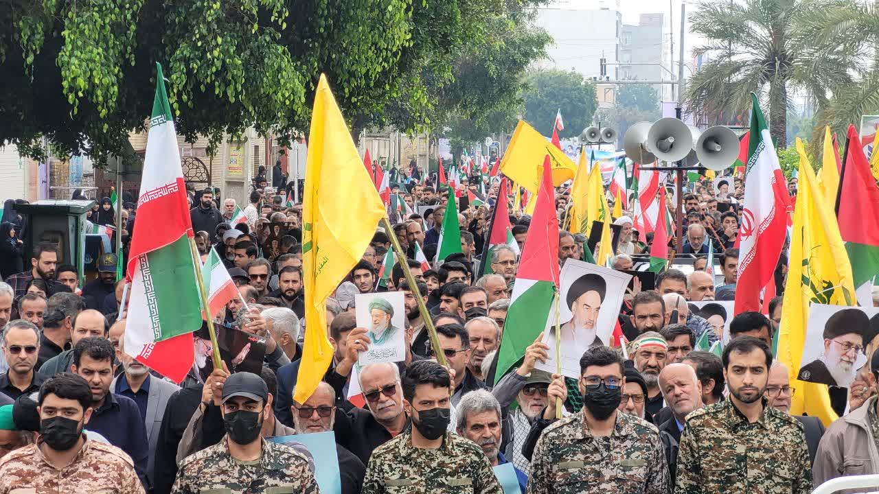 مرزبانان بوشهری روز قدس ۱۴۰۴ را ثبت تاریخ کردند